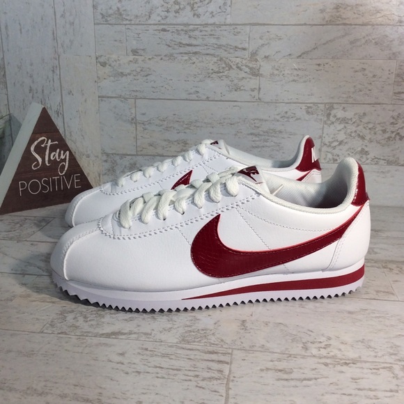 Nike Shoes - NIKE CLASSIC CORTEX LEATHER WHITE RED SNAKESKIN